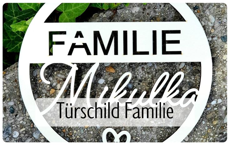 Türschild Familie
