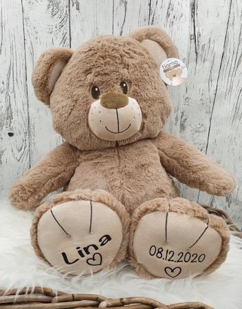 Teddybär mit Name, 50cm | Tiamo