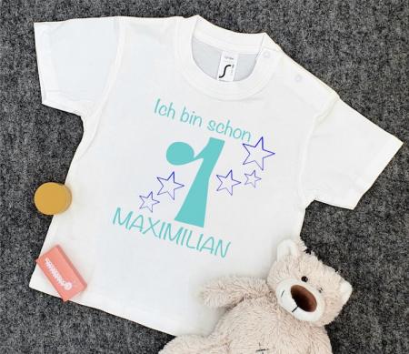 Geburtstagsshirt "Ich bin schon" mit Sterne | by Mikulini