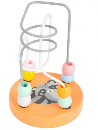 Motorikschleife Waschbär Pastell