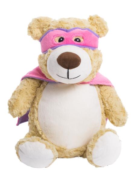 Personalisierter Teddy | Superheld rosa