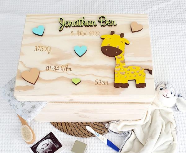 Erinnerungsbox 3D Giraffe Erinnerungsbox 3D Giraffe