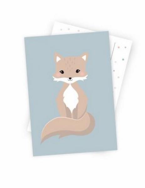 Glückwunschkarte Kleiner Fuchsjunge