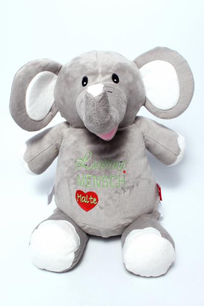 Elefant Kuscheltier | Elefant Name bestickt