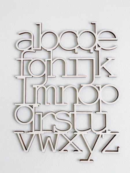 Alphabet-Schild
