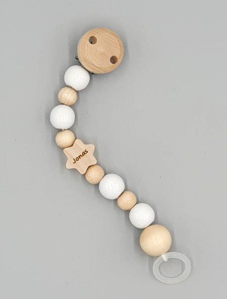 Holzschnullerkette personalisiert Holzschnullerkette personalisiert